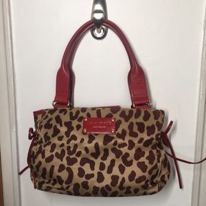 Kate Spade Red/ Leopard Print Handbag